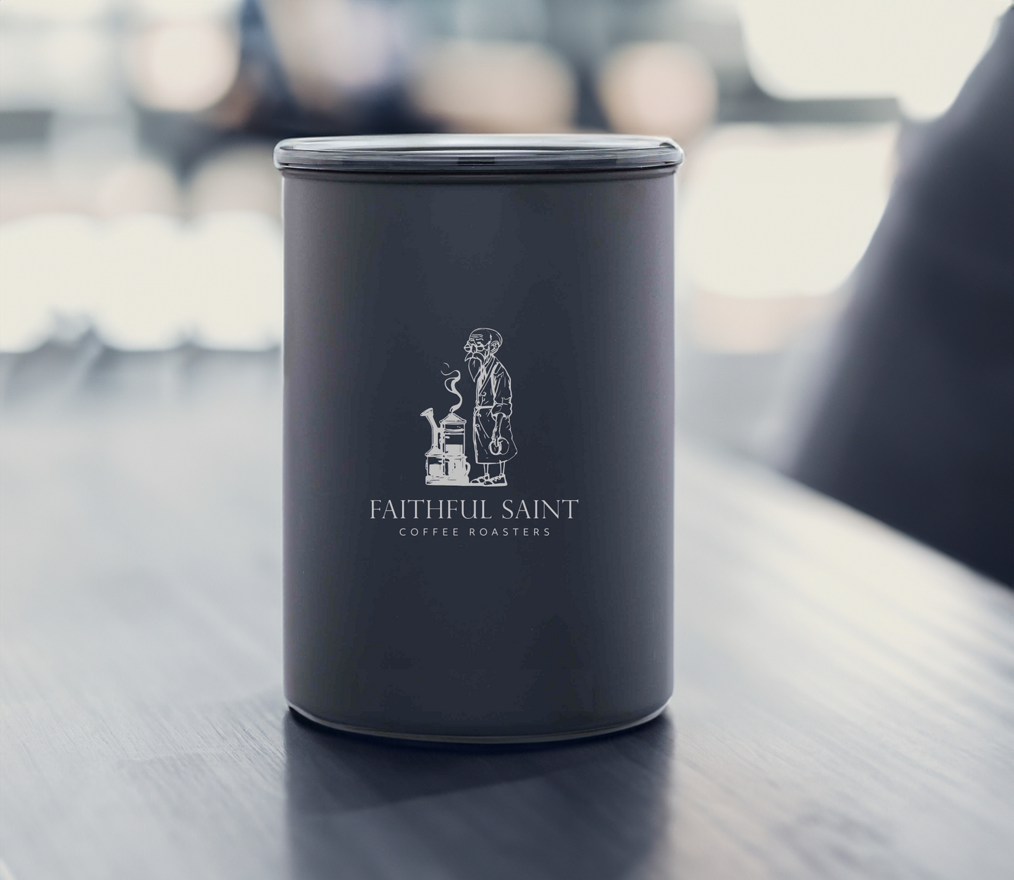 Faithful Saint Coffee Canister